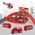 thumbnail image 4 of Juguete de estacionamiento de pista para niños, construcción de automóviles, interior, Rail de carreras, coche, parque de coches multicapa, niños, niñas, regalos de navidad, 4 of 4
