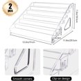 thumbnail image 2 of 2 Pack 7-Tier Acrylic Card Display Stand, Portable Clear Trading Card Holder Rack for Sports, PSA, Graded, Business & Greeting Cards - Versatile Vendor Shelf for Conventions, Craft Shows, Retail, 2 of 7