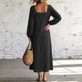thumbnail image 4 of Luivaraty Long Sleeve Dress for Women Round Neck Maxi Dresses, 4 of 6