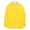 thumbnail image 5 of ManxiVoo Oversized Button Down Neck Pullover Sweatshirt for Women Long Sleeve Casual Comfortable Daily Wear Tops XXL Size Yellow, 5 of 9