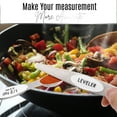 thumbnail image 3 of Magnetic Measuring Spoons Set of 9 Stainless Steel Dual-Sided Stackable Measuring Spoon Nesting Teaspoons Measuring Dry and Liquid Ingredients, Fits in Spice Jars Set of 9 - White, 3 of 8