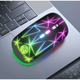 thumbnail image 2 of XMKP Wireless Mouse, 2.4G Portable Optical Quiet RGB Mouse with USB Receiver and Type C Adapter, 3 Adjustable DPI Levels, Wireless Computer Mice for Laptop, Computer, PC, MacBook, Desktop, 2 of 7