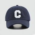 thumbnail image 3 of Letter C Embroidery Baseball Cap Men Women Soft Cotton Adjustable Snapback Sun Visor Hat Outdoor Sports Hip Hop Trucker Caps, 3 of 10