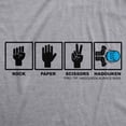 thumbnail image 4 of Mens Rock Paper Scissors Hadouken T shirt Funny Video Gamer Nerdy Graphic Tee Graphic Tees, 4 of 9