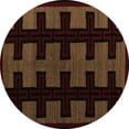 thumbnail image 1 of Ahgly Company Indoor Round Southwestern Brown Country Area Rugs, 6' Round, 1 of 4