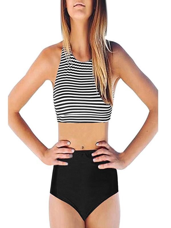 walmart striped swimsuit