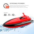 thumbnail image 4 of Sywqhk RC Boat 3.7V Batería 20km/h 2.4G 4CH Control remoto Modelo de barco de juguete (Rojo C), 4 of 9