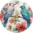 thumbnail image 5 of GZHJMY Wall Clock Birds Flowers 10 Inch Silent Non Ticking Quality Quartz Battery Operated Digital Round Easy to Read for Home Office Kitchen Decorative, 5 of 7