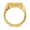 thumbnail image 2 of Solid 14k Yellow Gold Men's Engravable Signet Ring (17.8mm) - Size 13, 2 of 5