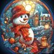 thumbnail image 1 of 5D DIY Vidrieras Navideñas 30x30cm, 1 of 9
