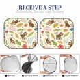 thumbnail image 6 of Disketp 2 Piece Monkeys In The Jungle Pattern Windshield Sunshades,Folding Windshield Sun Shade For Car Suv Trucks Sedan,Blocks Uv Rays Sun Visor Protector-Large, 6 of 7