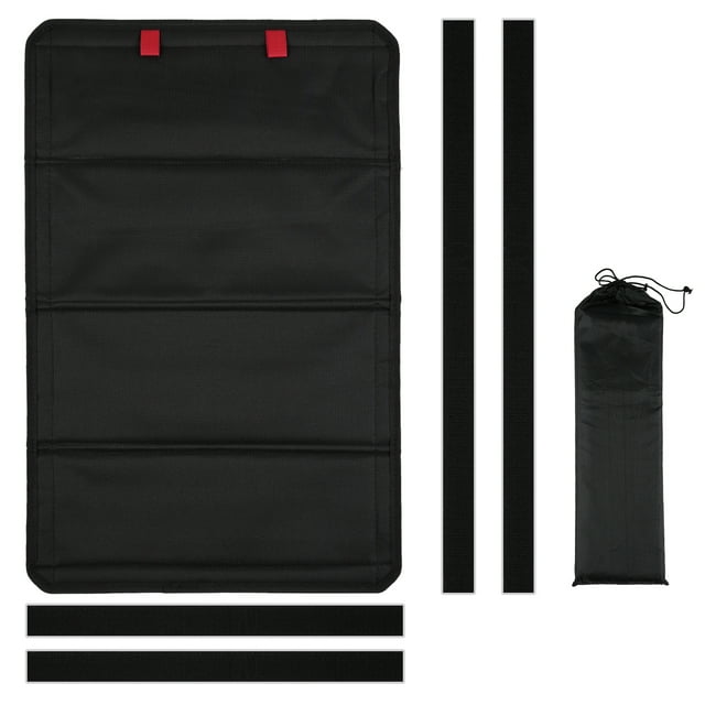 TFixol Magnetic RV Window Shade - Foldable UV Protection Sunscreen Cover for Campers, 64x41cm, Black, Easy Install with Magnets & Tape