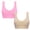 Pink, variant on 2pc Yoga Sports Bras for Women High Support Gym Bras Comfy No Underwire Running Workout Bras Breathable Yoga Bras