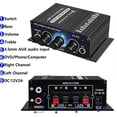 thumbnail image 3 of -270 HIFI Amplifier 2.0 Channel Home Amp Bass & Treble Adjustment Stereo Audio Home Cinema Sound System DC12V EU Plug, 3 of 5