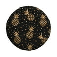 thumbnail image 2 of Balery Gold Glitter Pineapplestire Cover Waterproof Dust-Proof, Universal Spare Wheel Tire Cover For Trailer, Rv, Suv Truck And Vehicle Camper Accessories-14 Inch, 2 of 9