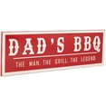 thumbnail image 3 of Dad's BBQ Metal Wall Sign - 23" - Red, 3 of 7
