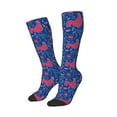 thumbnail image 2 of Fotbe Chicken and Rooster print Women's Men's Novelty Crew Socks Cotton Socks Knee High Socks for Walking,Running,Nurses,Pregnancy, 2 of 8