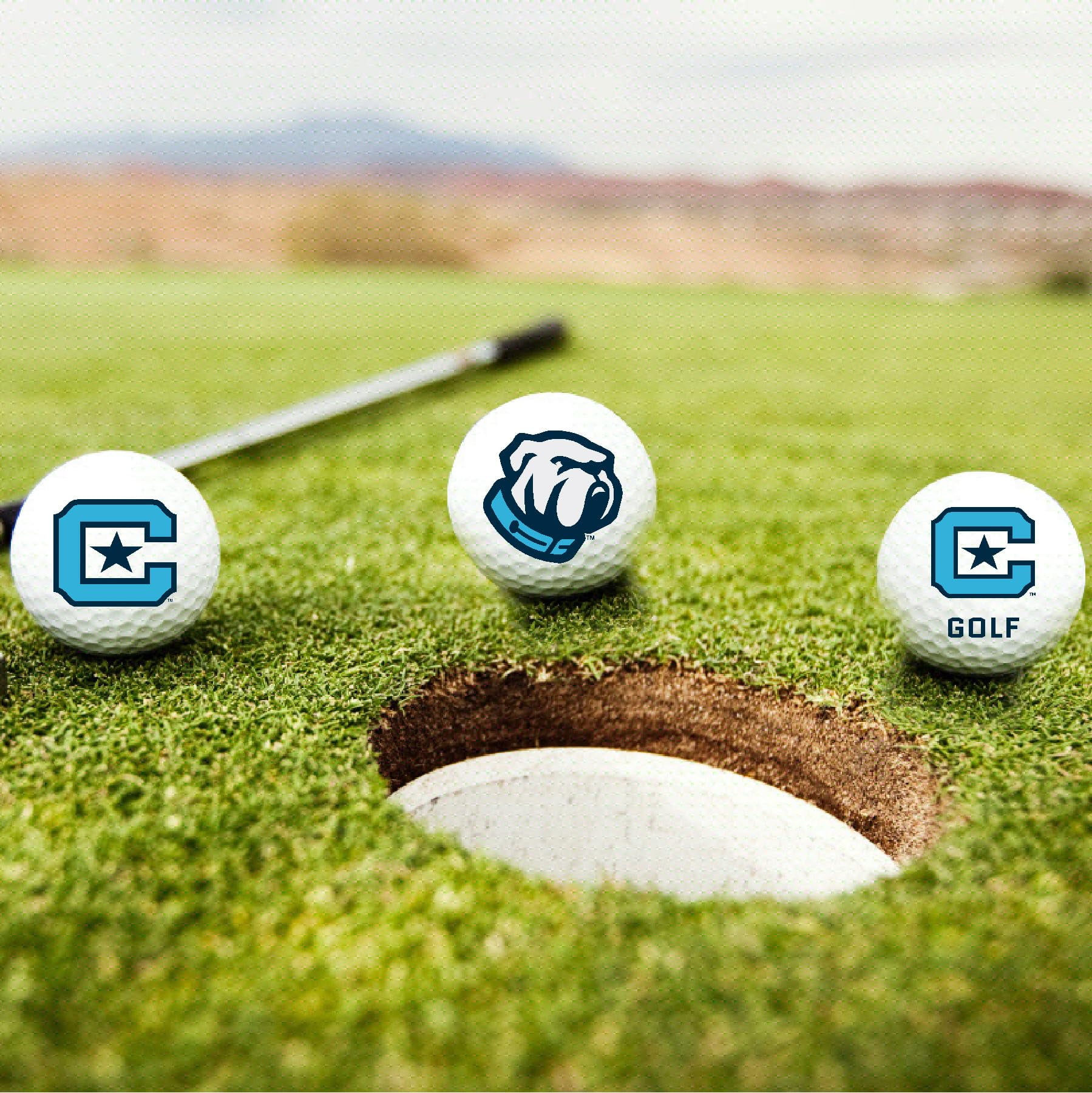 The Citadel Bulldogs Logo Edition Officially Licensed NCAA Taylormade Distance+ Golf Balls 12-Pack (Dozen)