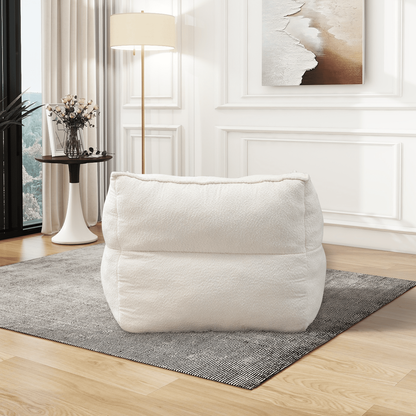 Bean Bag Chair Lazy Sofa/Footstool Durable Comfort Lounger High Back Bean Bag Chair Couch for Adults and Kids, Indoor & Outdoor