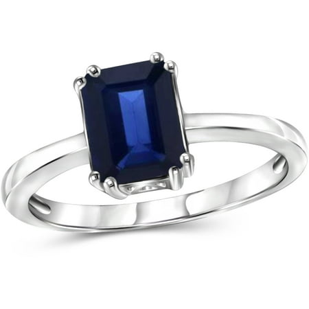 JewelersClub 2 Carat T.G.W. Sapphire Sterling Silver Fashion Ring