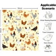 thumbnail image 5 of Chicken blanket 50X60 inch,Flannel Yellow Cute Chicken Blanket Throw,Chicken Blankets Is The Best Gift for Rooster Lovers,Girls,Boys,Women,Adults,Family,Friends,Suitable for Sofa,Hair,Travel,Camping, 5 of 7