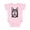 AD-Pink, variant on Siberian Husky Sketch Portrait Boys or Girls Baby Bodysuit