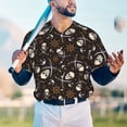 thumbnail image 5 of KLL Pirate Skulls for Men's Baseball Shirts,Short Sleeve Casual Shirts Button Down Shirt for Men Beach Summer Wedding Shirt-X-Large, 5 of 7