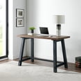 thumbnail image 3 of Alaterre Adam 23" x 48" x 30" Wood Portable Small Desk, Brown/Distressed Black, 3 of 4