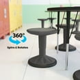 thumbnail image 3 of Flash Furniture Adjustable Height Kids Flexible Active Stool for Classroom and Home with Non-Skid Bottom in Gray, 14" - 18" Seat Height, 3 of 16