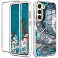 thumbnail image 1 of Luxury Case for Samsung Galaxy S23 Plus/S23+ IMD Pattern Slim Thin Full Body Protection Durable Shockproof Soft Case Support Wireless Charging,Butterfly, 1 of 7