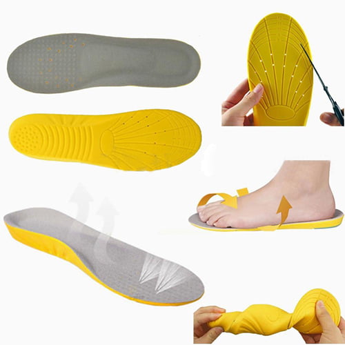 1 Pair Memory Foam Shoe Inner Soles Orthopaedic Trainer Foot Care Comfortable 