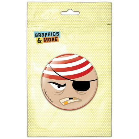 

Pirate Face Head Refrigerator Button Magnet