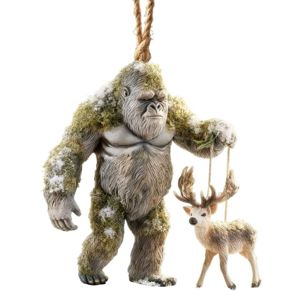 Adornos navideños, adornos navideños, mitos navideños y magia navideña, decoración navideña divertida para el árbol de Navidad, objetos únicos, maravillas de la vida silvestre, adornos, artesanía deco