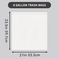 thumbnail image 6 of 130 Bags 8 Gallon Disposable Large Garbage Puncture Tear Resistant Trash Bags deodorization technology Kitchen,Toilet Drawstring Garbage Bag, Fresh Clean Scent With Lemon mint Scent,, 6 of 7