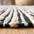 thumbnail image 6 of SAFAVIEH Vintage Leather Aaron Stripe Fringed Runner Rug, Black/Multi, 2'3" x 6', 6 of 7
