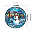 thumbnail image 2 of Hilo de bordar de algodón completo, estampado de 11CT, vitral, muñeco de nieve, punto de cruz, 40x40cm, 2 of 9