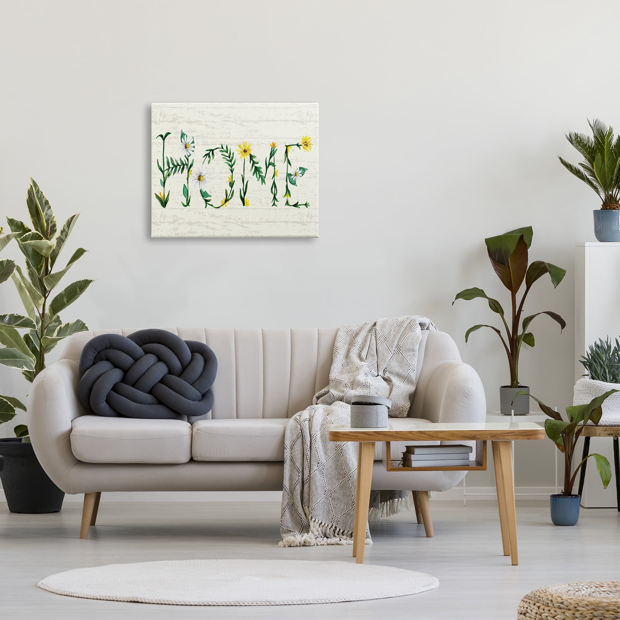 Stupell Industries Home Country Greeting Blissful Daisy Floral Typography, 24 x 30, Designed by Kate Eldridge