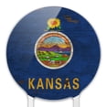 thumbnail image 3 of Acrylic Rustic Kansas State Flag Distressed USA Cake Topper Party Decoration for Wedding Anniversary Birthday Graduation, 3 of 6
