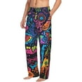 thumbnail image 6 of Naloa Neon Graffiti Urban Art Pajama Pants Men, PJ Bottoms, Sleep & Lounge Pants-X-Large, 6 of 6