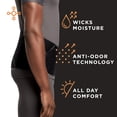 thumbnail image 4 of Faja lumbar cómoda para hombre de Tommie Copper, transpirable y absorbente de sudor, soporte de compresión para espalda y músculos para uso diario - Negro - L/XXL, 4 of 5
