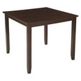 thumbnail image 3 of Churanty 5 Piece Farmhouse Rubberwood Dining Table Set, Espresso, 3 of 13