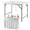 White, variant on PRZL 4 Foot Ice Cooler, Outdoor Buffet Cold Food Keeper w/Matching Skirt & Drain Plug, Portable Tailgate Camp Fishing Cleaning Table, Ice Bin Folding Chill Table for Party, Picnic, BBQ