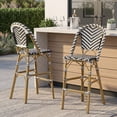 thumbnail image 1 of Rattan Barstool Set - 2 Barstools, Outdoor Cafe Style, 1 of 9