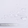 thumbnail image 2 of LAICAIW Nappe Rectangulaire 210 G/m2 - Nappe en Microfibre Robuste Résistante à l'Eau, Housse de Table Décorative pour Usage Extérieur et Intérieur (Blanc, 52 X 70 Pouces), 2 of 7