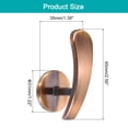 thumbnail image 2 of Uxcell 2Pack Aluminum Alloy Wall Mounted Curtain Holdback Drapery Holder Hook, Copper, 2 of 6