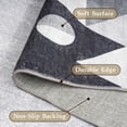 thumbnail image 4 of Alfombra Homfine, lavable, moderna, geométrica, 150 x 210 cm, color gris, 4 of 8