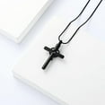 thumbnail image 4 of Crystal Cross Necklace for Ashes Birthstone Cross Urn Necklaces for Ashes Keepsake Cremation Jewelry for Pet Human Ashes, 4 of 6