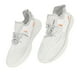 thumbnail image 3 of Zapatos deportivos casuales Nikou para hombre corte bajo malla transpirable ligero suela suave blanco 42, 3 of 15