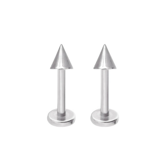 Luxe Modz 14G Labret Monroe Jewelry Spike Cone Design Lip Tragus Helix Stud Sold as Pair Women Men