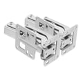 thumbnail image 3 of Minkissy 2Pcs Concealed Hinge Silver Heavy Duty Door Hinges for Contractors with Irregular Shape, 3 of 8